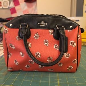 Coach Red Floral Women's Bag